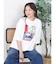アートプリントタックデザインTシャツ