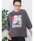 アートプリントタックデザインTシャツ
