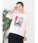 アートプリントタックデザインTシャツ