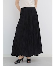 ワッシャープリーツロングスカート