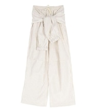 2WAY WAIST-WRAP STRIPE PANTS