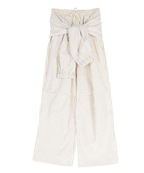 2WAY WAIST-WRAP STRIPE PANTS