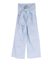 2WAY WAIST-WRAP STRIPE PANTS
