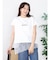 アシメレースヘムロゴTシャツ