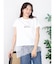 アシメレースヘムロゴTシャツ