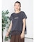 アシメレースヘムロゴTシャツ
