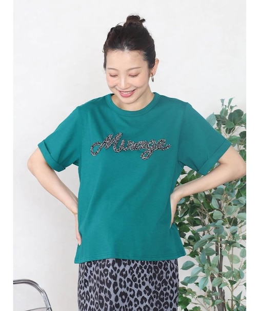 刺繍ロゴTシャツ