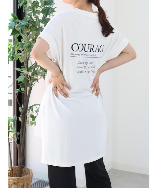 バックロゴロングTシャツ