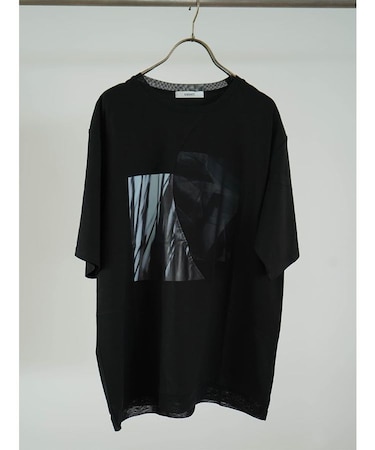 チュールドッキンググラフィックプリントTシャツ
