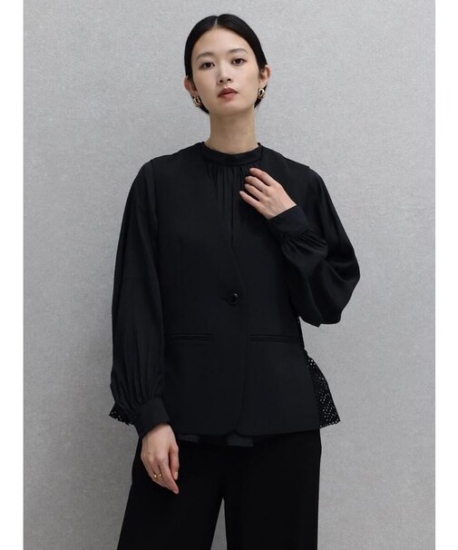メッシュ切替ペプラムベスト