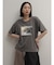ボタニカルフォトプリントTシャツ