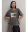 ボタニカルフォトプリントTシャツ