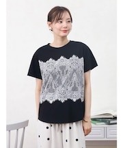 レースドッキングTシャツ