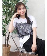 レースドッキングTシャツ