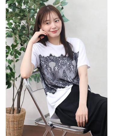 レースドッキングTシャツ