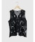 Floral lace vest