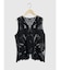 Floral lace vest