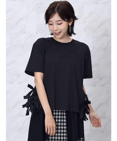 ヘムリボンTシャツ
