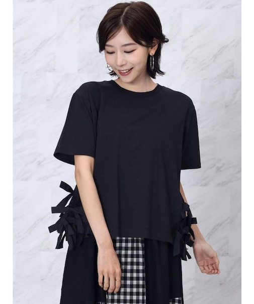 ヘムリボンTシャツ