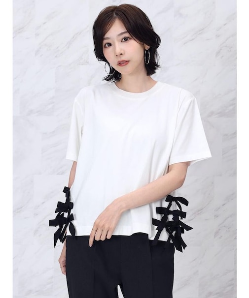 ヘムリボンTシャツ
