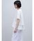 レース×チュールレイヤードデザインカットソー