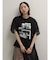 フォトコラージュプリントメッシュスリーブTシャツ