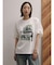 フォトコラージュプリントメッシュスリーブTシャツ