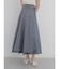 ラップフレアスカート（Ash Gray,Dark Orange,Olive,Dark Purple)