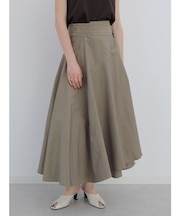 ラップフレアスカート(Ash Gray,Dark Orange,Olive,Dark Purple)