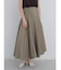 ラップフレアスカート（Ash Gray,Dark Orange,Olive,Dark Purple)
