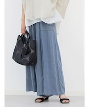 【7/21 9:00まで】【大人気アイテム入荷!/ セットアップ可能】テンセルデニムワイドパンツ