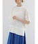 裾切替えデザインブラウス