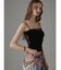 【Ample別注】PALM VELOUR SHEER BARETOP