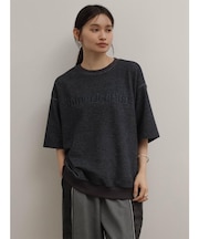 サイドジップ刺繍ロゴプルオーバー