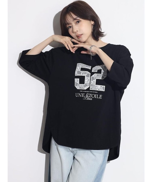 レースナンバーロゴハーフスリーブTシャツ