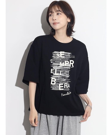 ブラッシュロゴハーフスリーブTシャツ