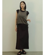 メッシュベロアレイヤードフレンチスリーブワンピース