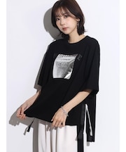 箔プリントサイドファスナーTEE