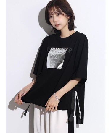 箔プリントサイドファスナーTEE