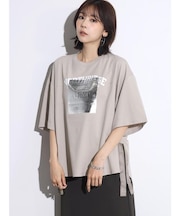 箔プリントサイドファスナーTEE