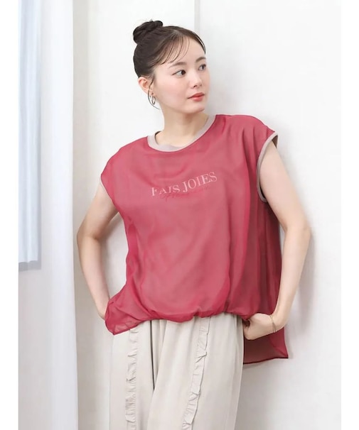 シフォンドッキングロゴトップス