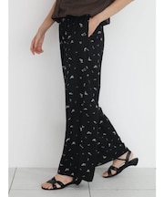 Floral print easy pants