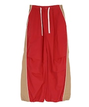 BICOLOR WIDE CARGO PANTS