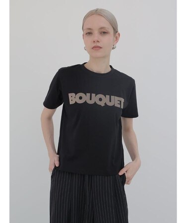 「BOUQUET」フロッキーロゴTシャツ