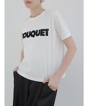 「BOUQUET」フロッキーロゴTシャツ