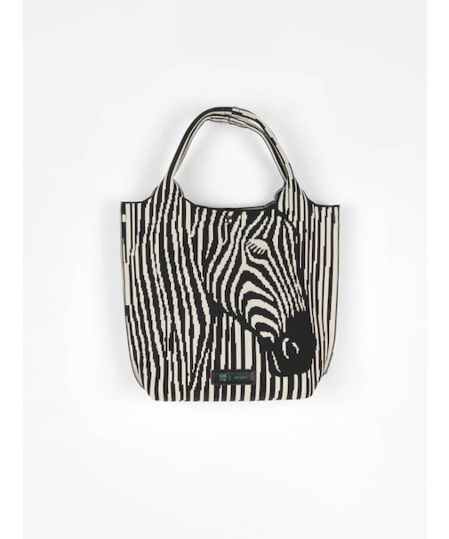 Zebra’s face&hipジャガードニットトートバッグ（mini）
