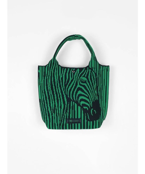 Zebra’s face&hipジャガードニットトートバッグ（mini）
