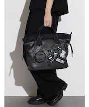 ロゴパッチ付き3WAYリュックトートバッグ
