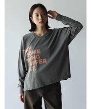 ロゴプリントワイドTシャツ