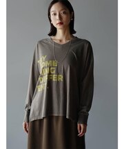 ロゴプリントワイドTシャツ